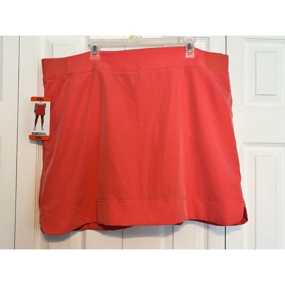 32 Degrees Cool Skort Adult XXL Coral Skirt Athletic Womens Athleisure